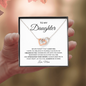 To My Daughter | Never Forget | Interlocking Hearts Necklace