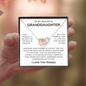 To My Beautiful Granddaughter | Wherever Your Journey | Interlocking Hearts Necklace