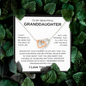 To My Beautiful Granddaughter | Wherever Your Journey | Interlocking Hearts Necklace