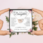 To My Daughter | Baby Girl | Interlocking Hearts Necklace