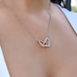 To My Ride or Die | Forever Bestie | Interlocking Hearts Necklace