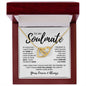 To My Soulmate | In Your Eyes | Interlinking Hearts Necklace