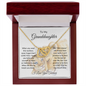 To My Granddaughter | This Old Lioness | Interlocking Hearts Necklace