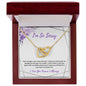 I'm So Sorry | Never Want to Hurt You | Interlinking Hearts Necklace