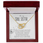 To My Soul Sister | Dandelion | Interlocking Hearts Necklace