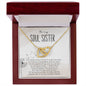 To My Soul Sister | My Best Friend | Interlocking Hearts Necklace