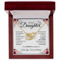 To My Daughter | Baby Girl | Interlocking Hearts Necklace