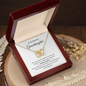 To My Beautiful Granddaughter | When The Pages of My Life End | Interlocking Hearts Necklace