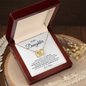 To My Daughter | Never Forget | Interlocking Hearts Necklace