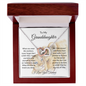 To My Granddaughter | This Old Lioness | Interlocking Hearts Necklace