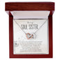 To My Soul Sister | My Best Friend | Interlocking Hearts Necklace