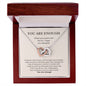 Best Friend | You Are Enough | Interlocking Hearts Necklace