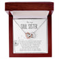 To My Soul Sister | Dandelion | Interlocking Hearts Necklace