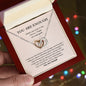 Best Friend | You Are Enough | Interlocking Hearts Necklace