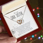 To My Soul Sister | Dandelion | Interlocking Hearts Necklace