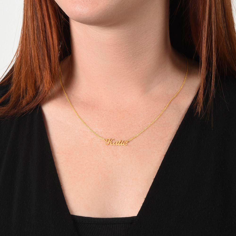 I'm Sorry for Hurting You | Black | (Personalized) Name Necklace
