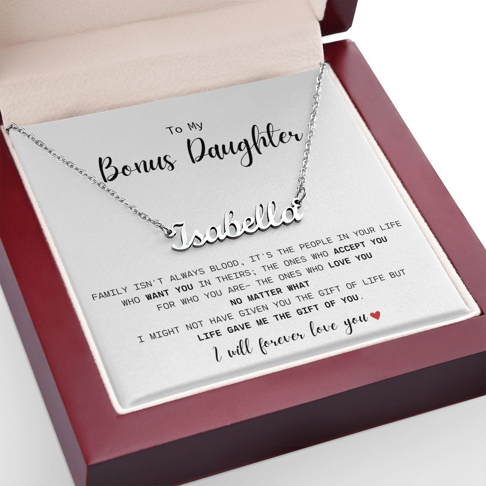 Bonus Daughter | Personalized Name Necklace