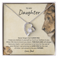 To My Daughter | Proud to be Your Father | Forever Love Necklace