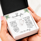 To My Granddaughter | The Gift of You | Forever Love Necklace