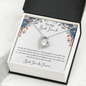 To My Best Friend Family Isn't Always Blood Forever Love Necklace