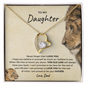 To My Daughter | Proud to be Your Father | Forever Love Necklace
