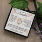 To My Lovely Daughter | Always In My Heart | Forever Love Necklace