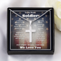 To Our Brave Soldier | The Lord Is My Strength Cross Necklace