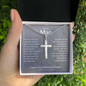 To My Man | My Missing Piece | Cross Necklace
