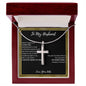 To My Husband | Never Forget | Cross Necklace