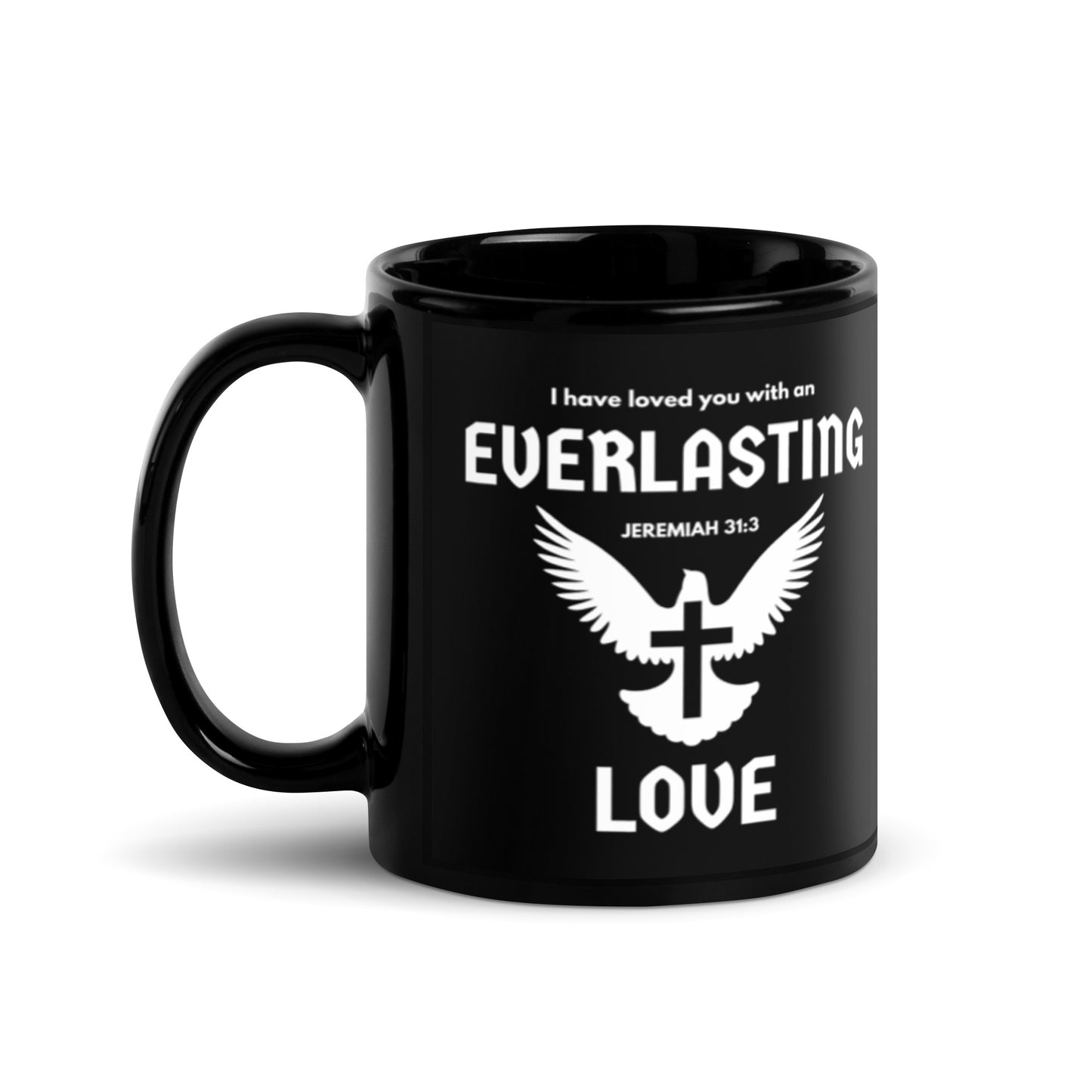 Everlasting Love | Black Glossy Mug