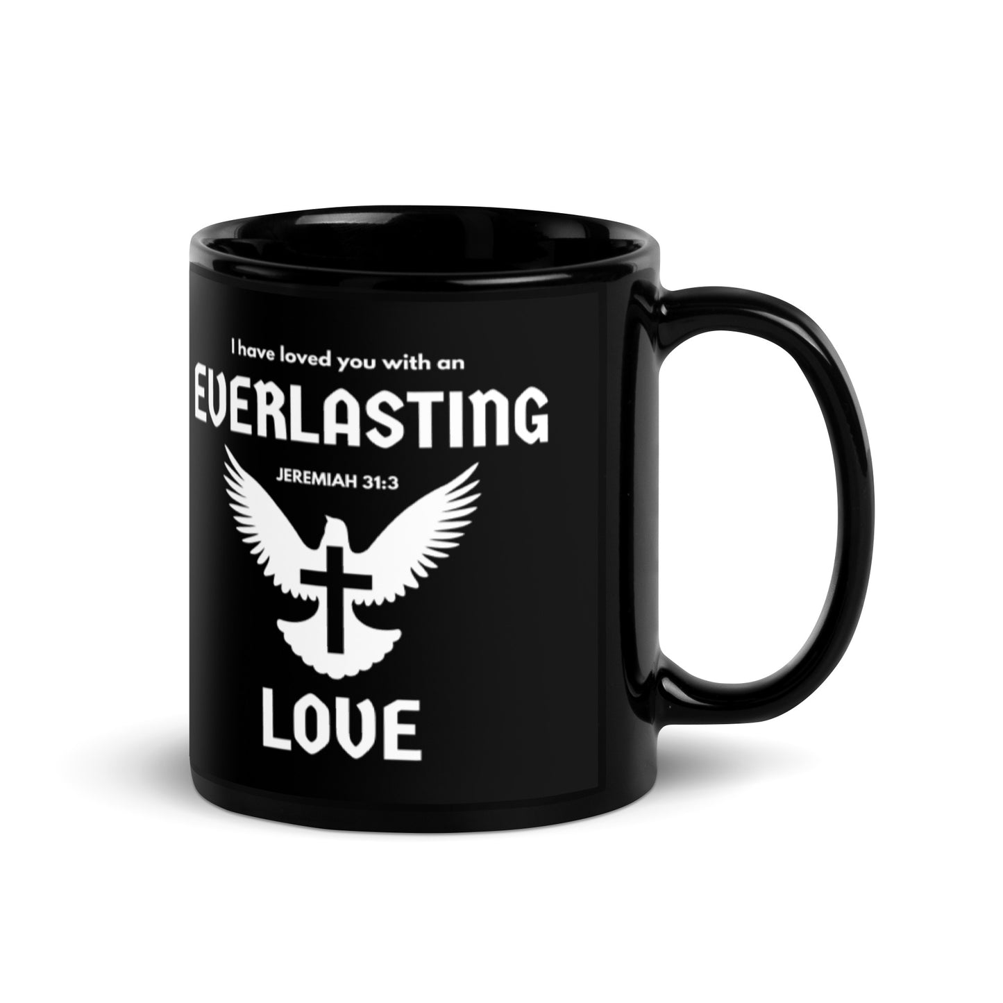 Everlasting Love | Black Glossy Mug