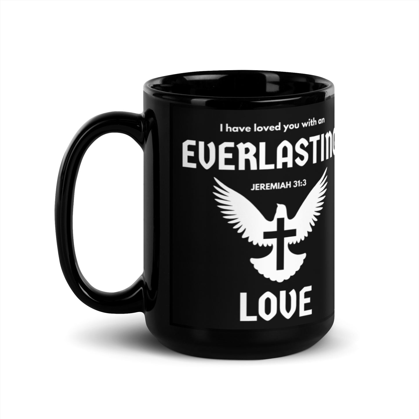 Everlasting Love | Black Glossy Mug