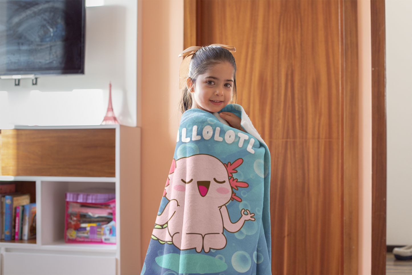 Chillolotl Axolotl Arctic Fleece Blanket 50x60