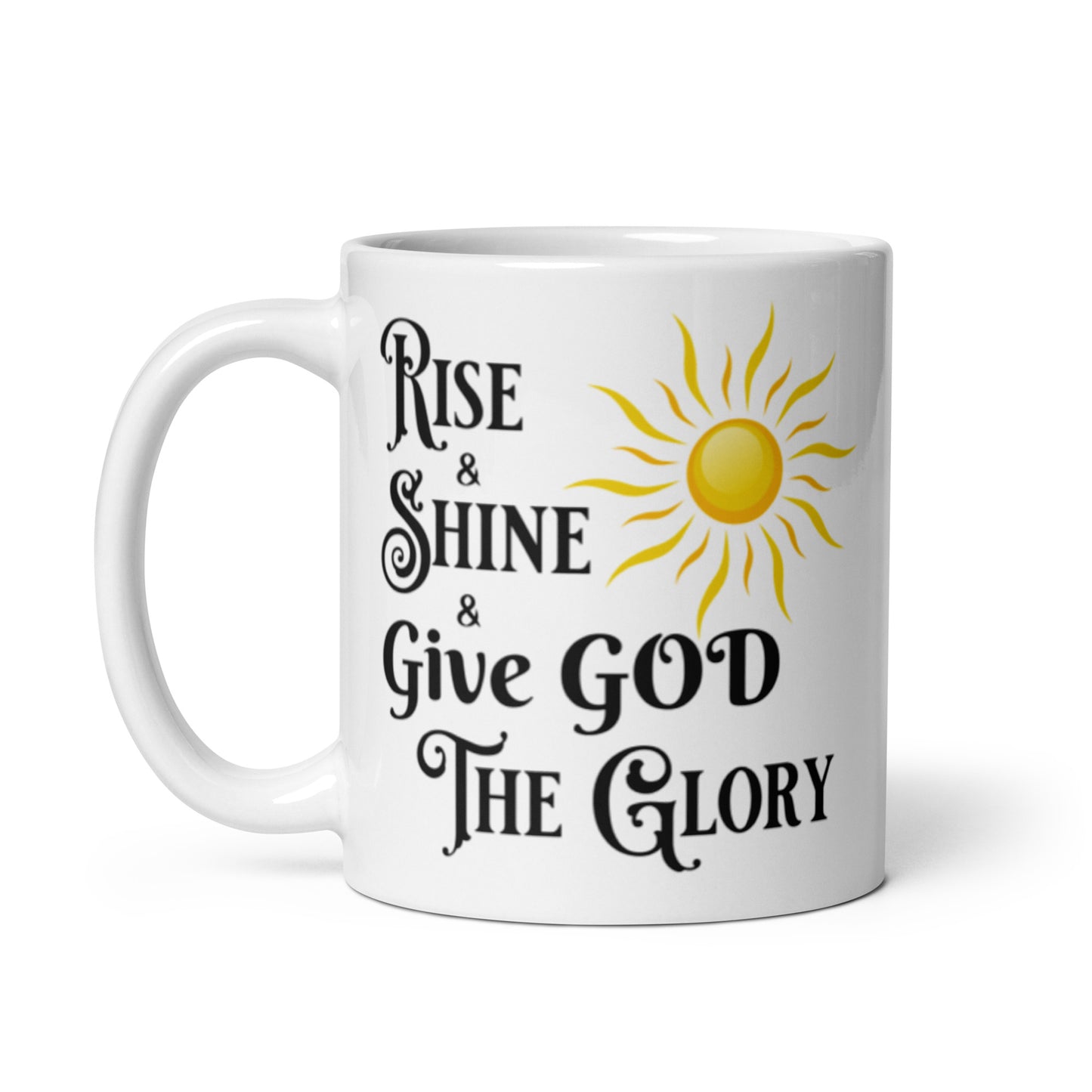 Rise & Shine | White glossy mug