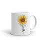 Sunflower Faith | White Glossy Mug