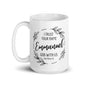 I Trust Your Name | Emmanuel God With Us | White Glossy Mug