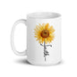 Sunflower Faith | White Glossy Mug