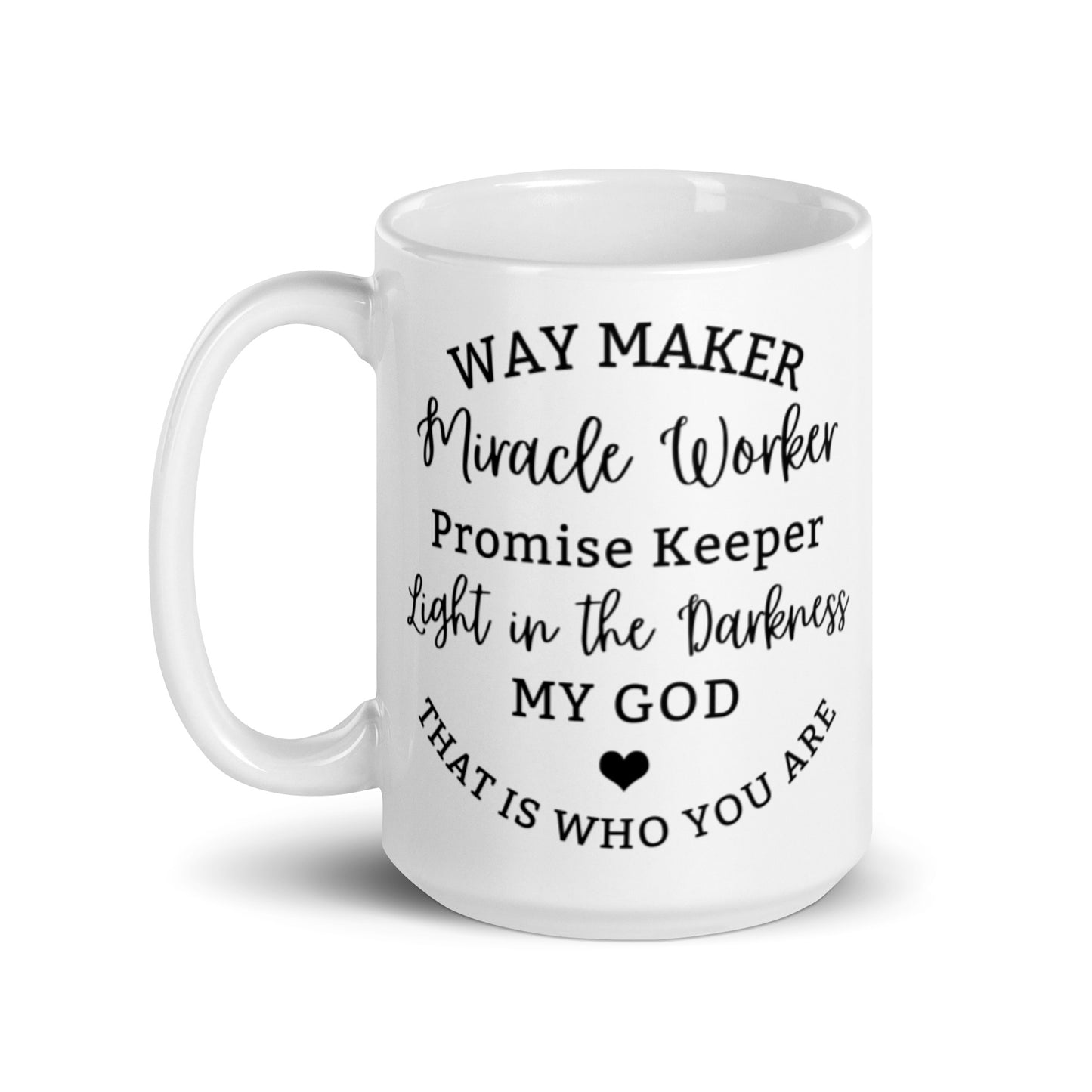 Way Maker | White glossy mug