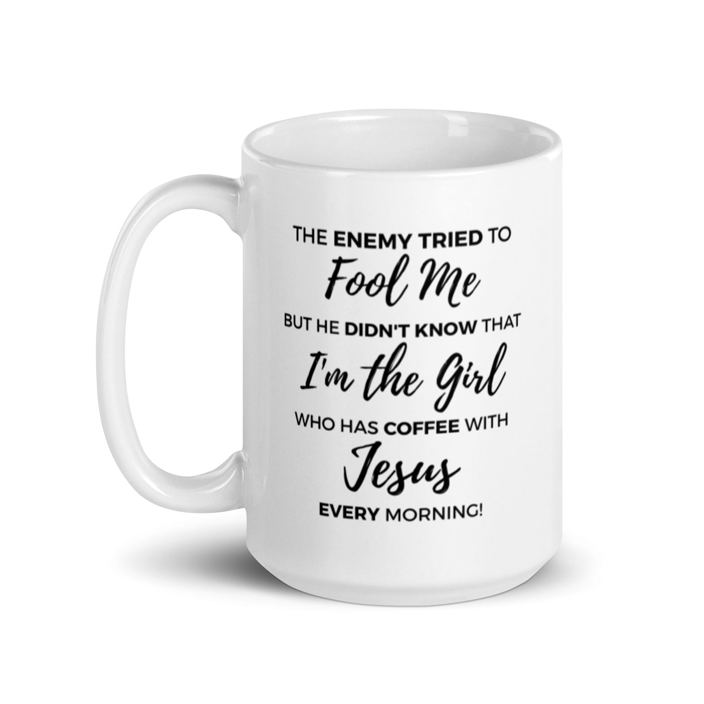 Coffee with Jesus | White Glossy Mug