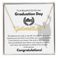 To A Beautiful Girl On Her Graduation Day | Personalized Name Necklace Heart