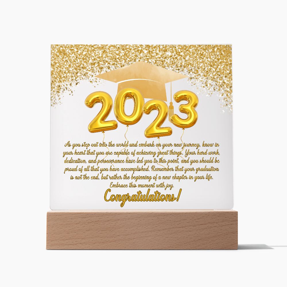 Class of 2023 | Your New Journey | Graduation Plaque (with LED OPTION)