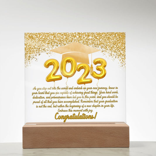 Class of 2023 | Your New Journey | Graduation Plaque (with LED OPTION)