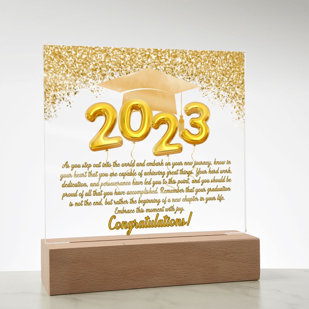 Class of 2023 | Your New Journey | Graduation Plaque (with LED OPTION)