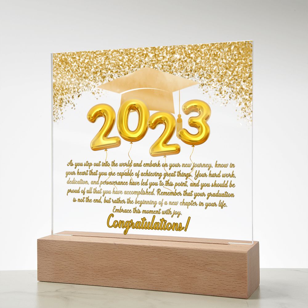 Class of 2023 | Your New Journey | Graduation Plaque (with LED OPTION)