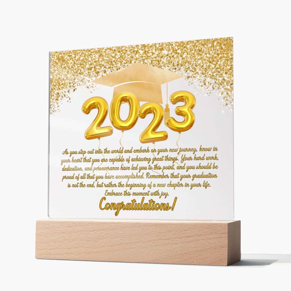 Class of 2023 | Your New Journey | Graduation Plaque (with LED OPTION)