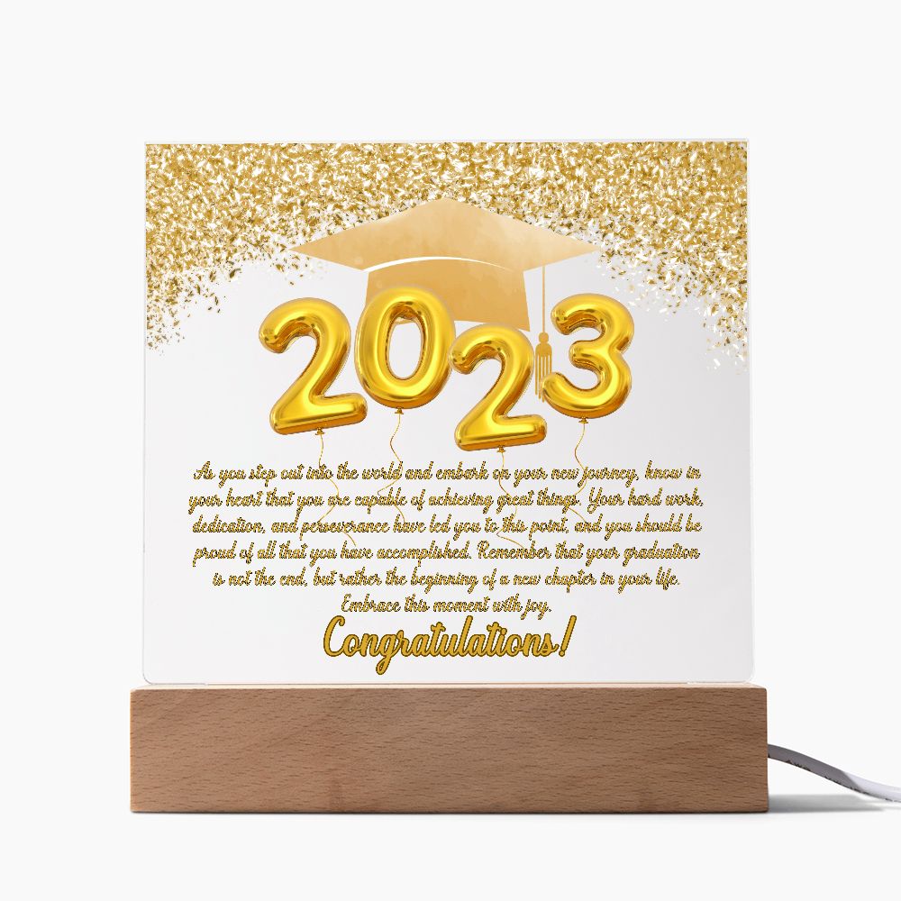 Class of 2023 | Your New Journey | Graduation Plaque (with LED OPTION)