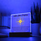 Follow Your Compass | Acrylic Plaque (with LED OPTION)