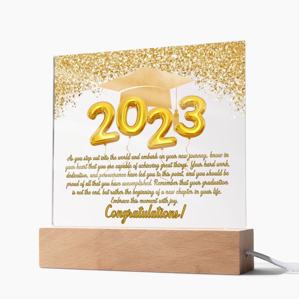 Class of 2023 | Your New Journey | Graduation Plaque (with LED OPTION)