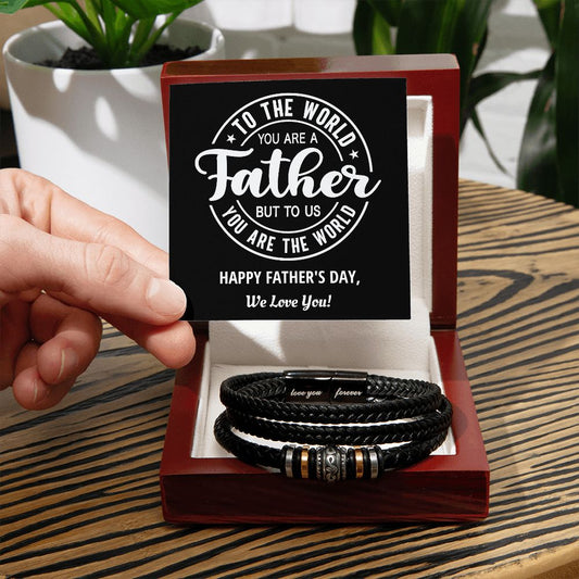 To The World | Father's Day | Men's Love You Forever Bracelet