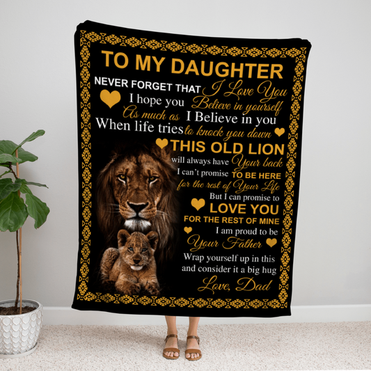 Daughter Gold Lion (Love, Dad)